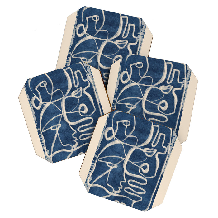 Abstract line art 200 Coaster Gallery Image 1
