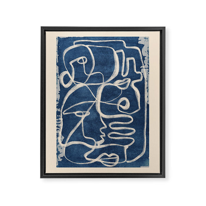 Abstract line art 200 Framed Canvas Print Gallery Image 1