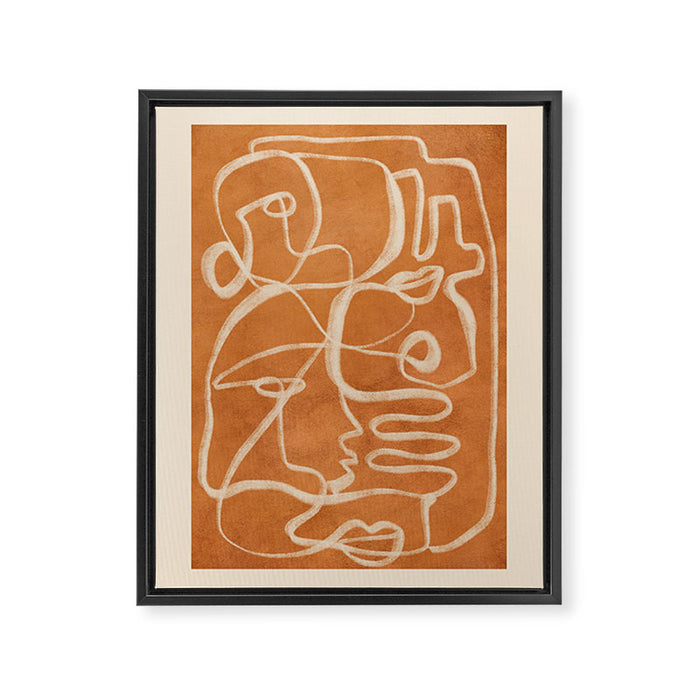 Abstract line art 205 Framed Canvas Print Gallery Image 1