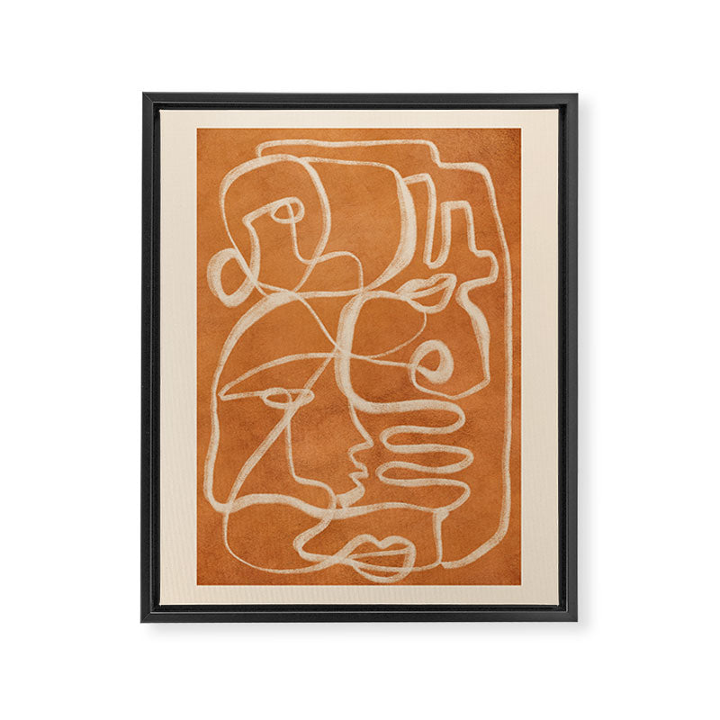 Abstract line art 205 Framed Canvas Print Gallery Image 6