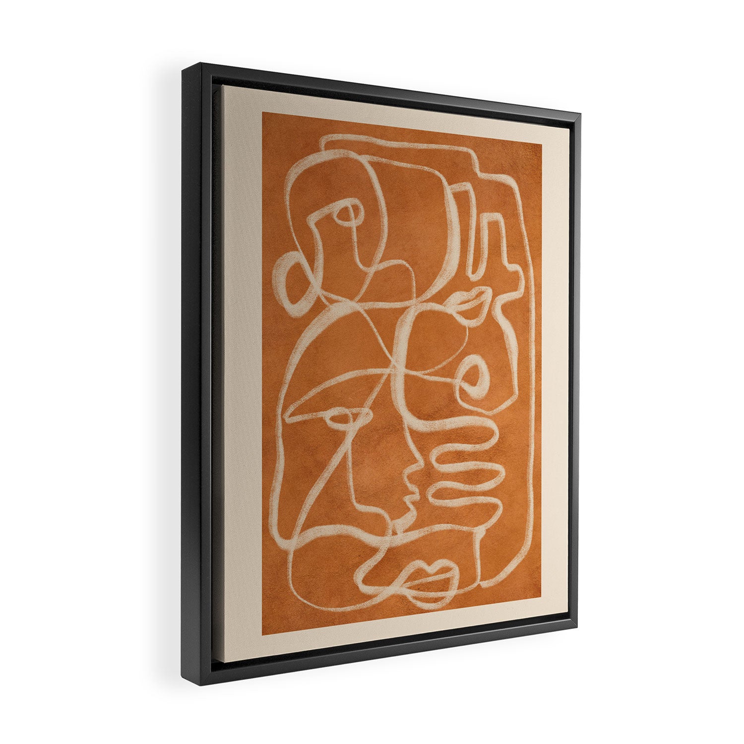 Abstract line art 205 Framed Canvas Print Gallery Image 2