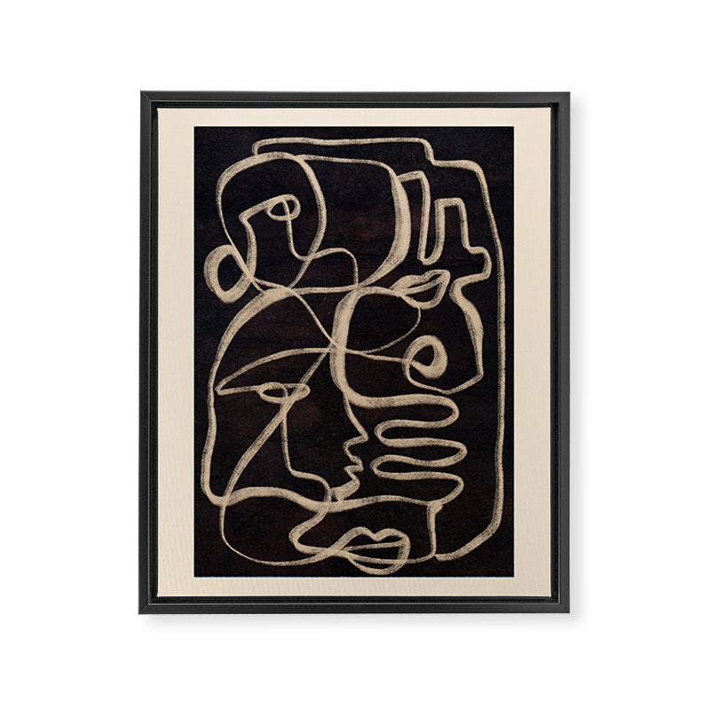 Abstract line art 206 Framed Canvas Print Gallery Image 6