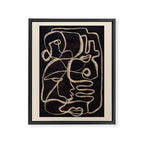 Abstract line art 206 Framed Canvas Print Gallery Image 6
