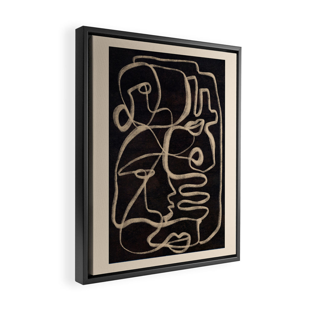 Abstract line art 206 Framed Canvas Print Gallery Image 2