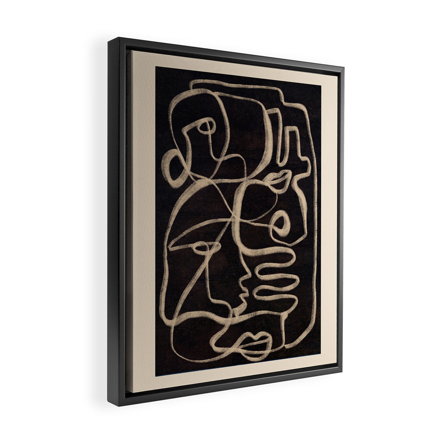 Abstract line art 206 Framed Canvas Print Gallery Image 2