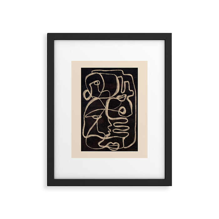 Abstract line art 206 Framed Art Print Gallery Image 1