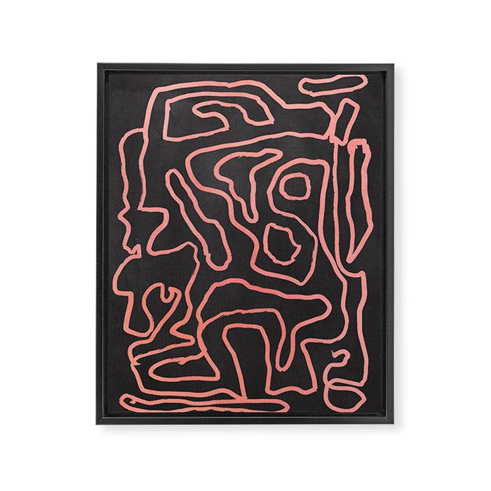 Abstract line art 209 Framed Canvas Print Gallery Image 1