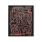 Abstract line art 209 Framed Canvas Print Gallery Image 6