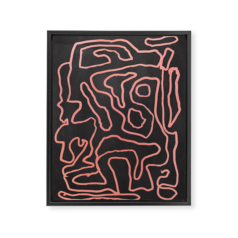 Abstract line art 209 Framed Canvas Print Gallery Image 6