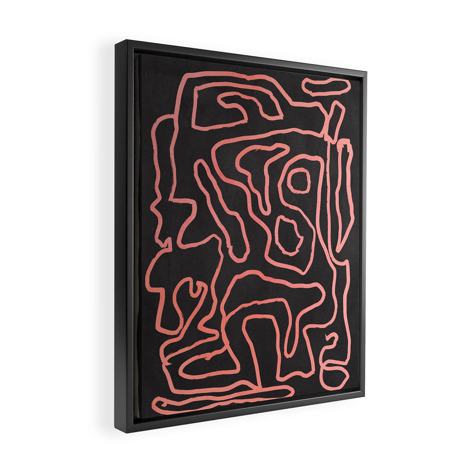 Abstract line art 209 Framed Canvas Print Gallery Image 2