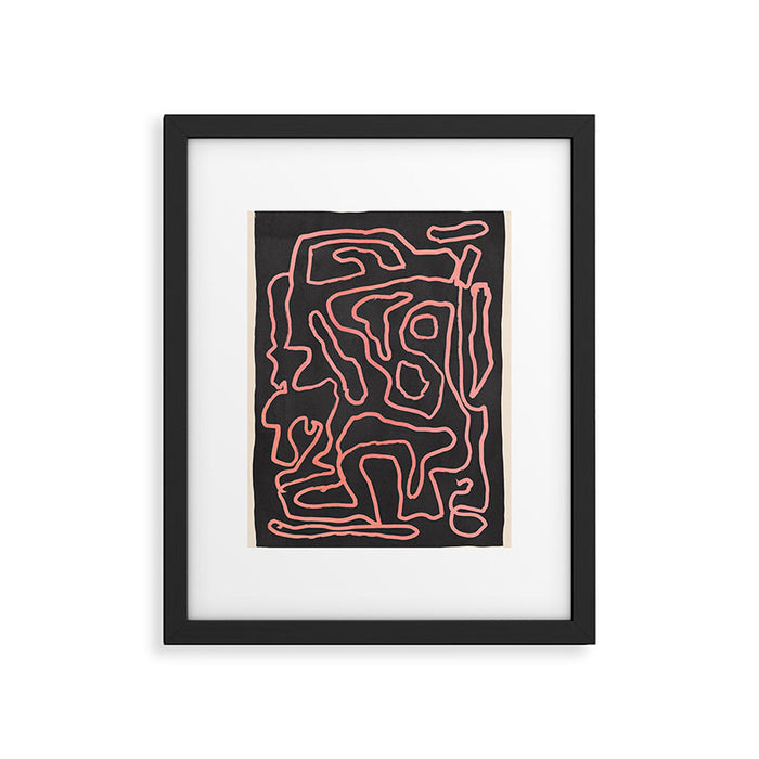 Abstract line art 209 Framed Art Print Gallery Image 1
