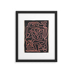Abstract line art 209 Framed Art Print Gallery Image 4