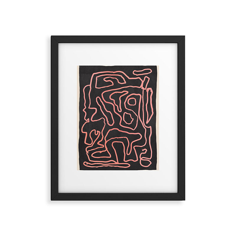 Abstract line art 209 Framed Art Print Gallery Image 4