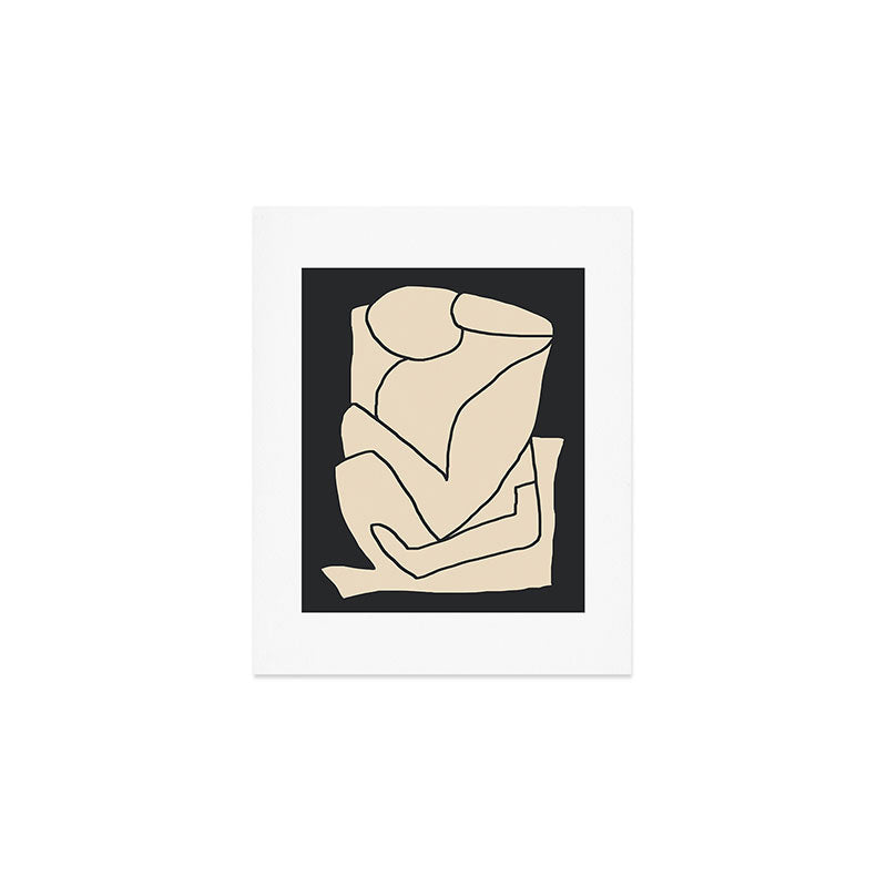 Abstract Line Art 2/1 Art Print