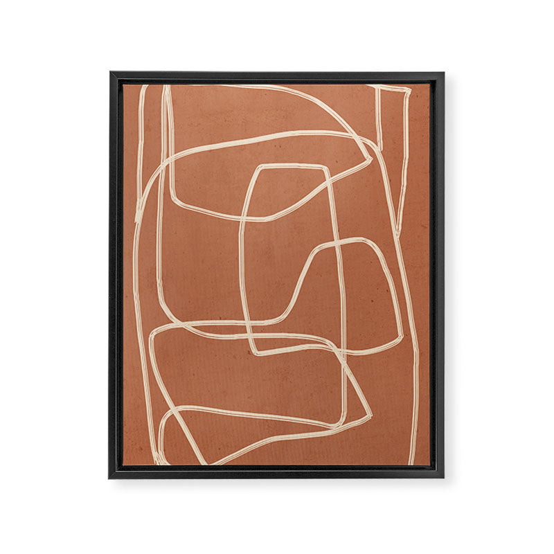 Abstract line art 22 Framed Canvas Print Gallery Image 6