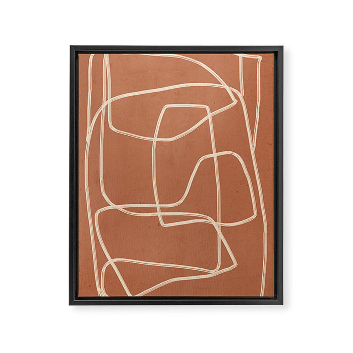 Abstract line art 22 Framed Canvas Print Gallery Image 1