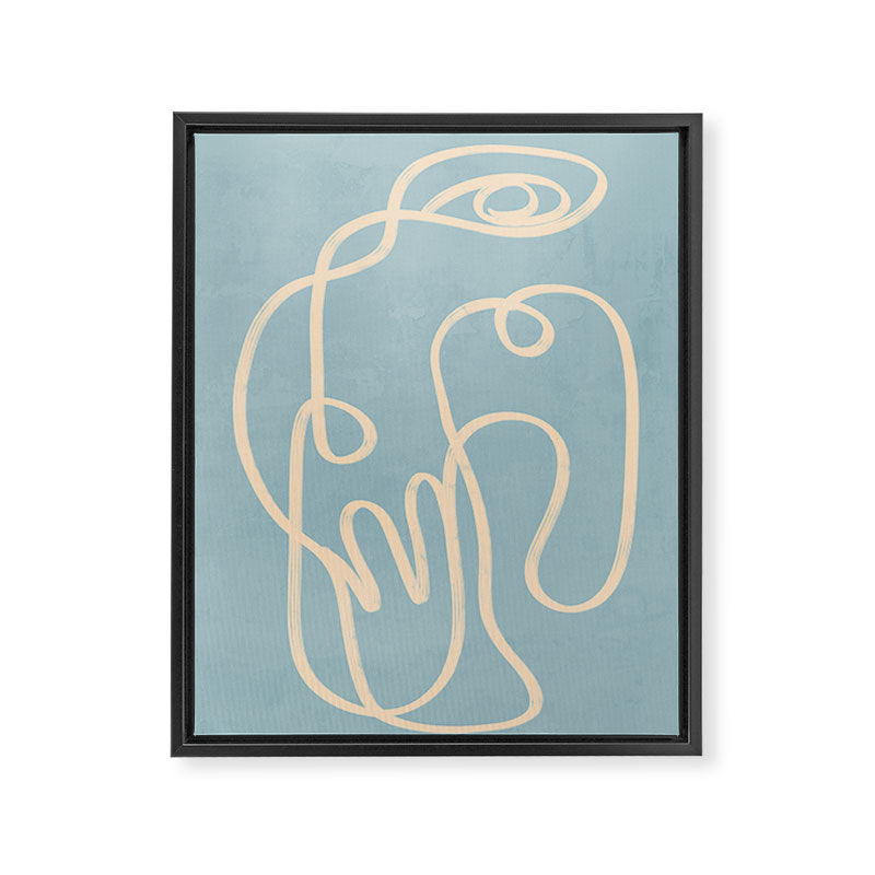Abstract line art 229 Framed Canvas Print Gallery Image 6