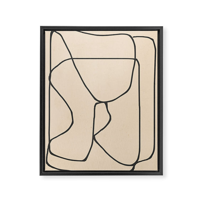 Abstract line art 23 Framed Canvas Print Gallery Image 1