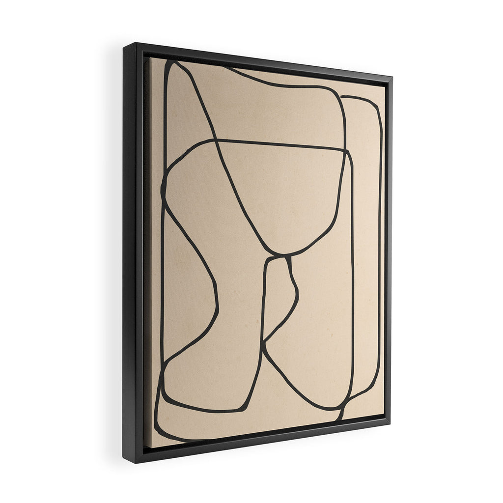 Abstract line art 23 Framed Canvas Print Gallery Image 2