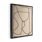 Abstract line art 23 Framed Canvas Print Gallery Image 2