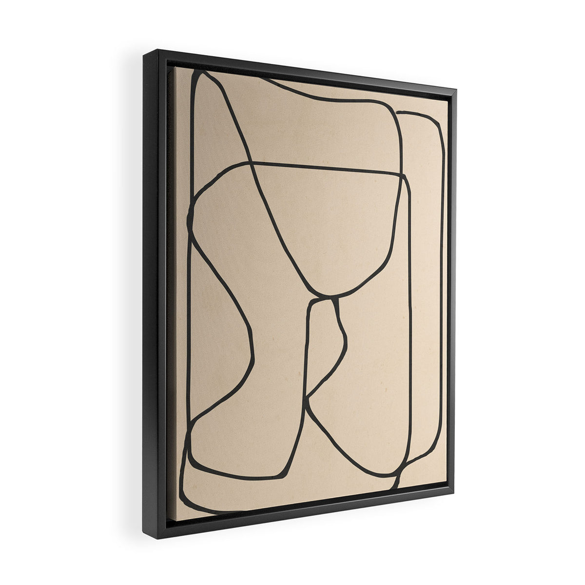 Abstract line art 23 Framed Canvas Print Gallery Image 2