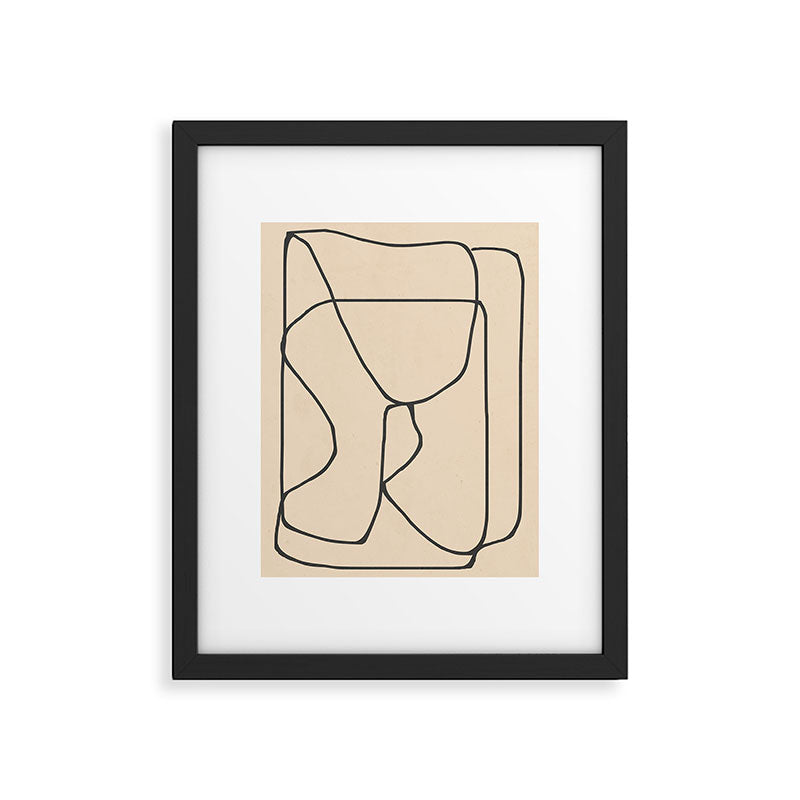 Abstract line art 23 Framed Art Print Gallery Image 6