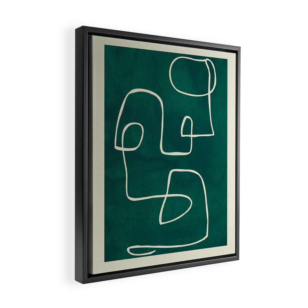 Abstract line art 239 Framed Canvas Print Gallery Image 2