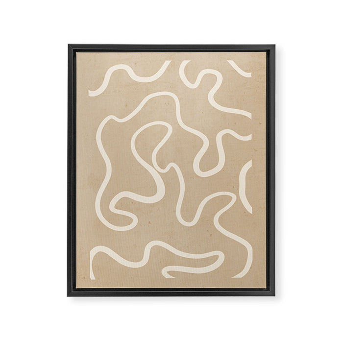 Abstract line art 244 Framed Canvas Print Gallery Image 1
