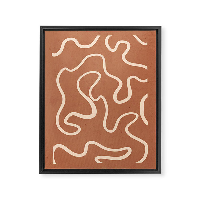 Abstract line art 245 Framed Canvas Print Gallery Image 1