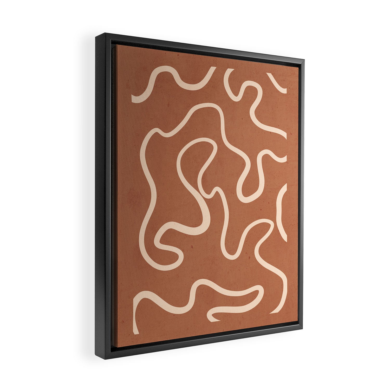 Abstract line art 245 Framed Canvas Print Gallery Image 2