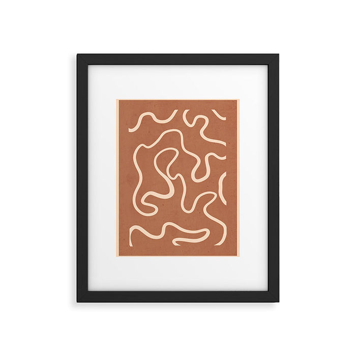 Abstract line art 245 Framed Art Print Gallery Image 1