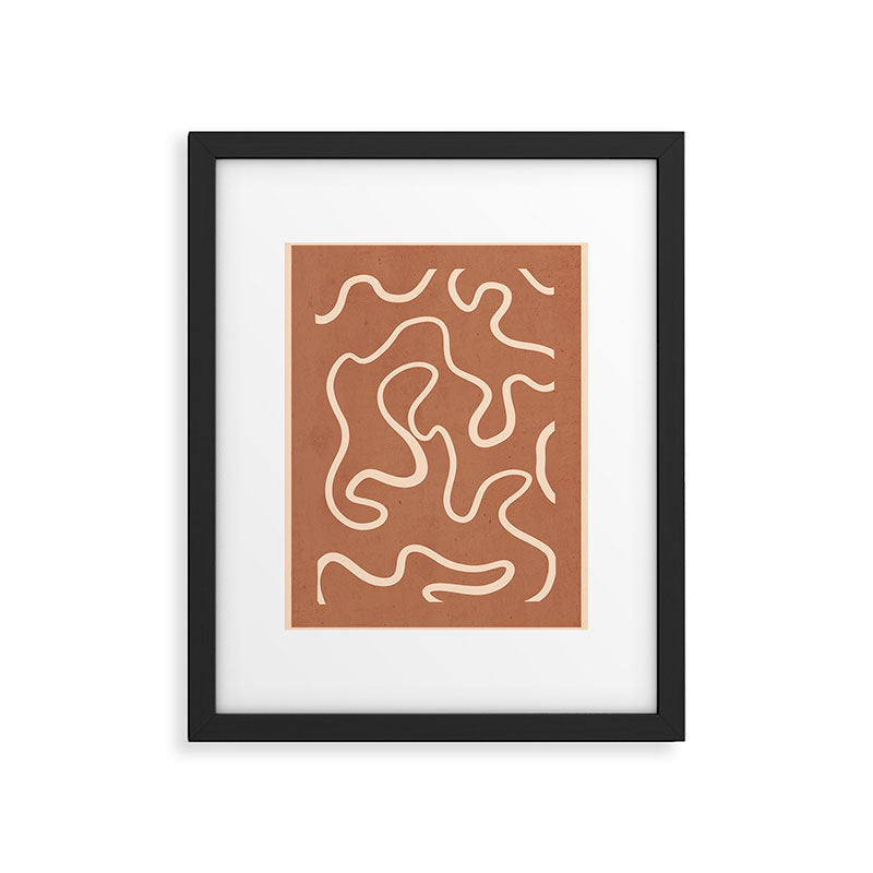 Abstract line art 245 Framed Art Print Gallery Image 5