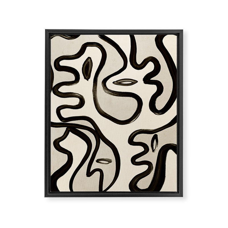Abstract line art 249 Framed Canvas Print Gallery Image 6