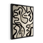 Abstract line art 249 Framed Canvas Print Gallery Image 2