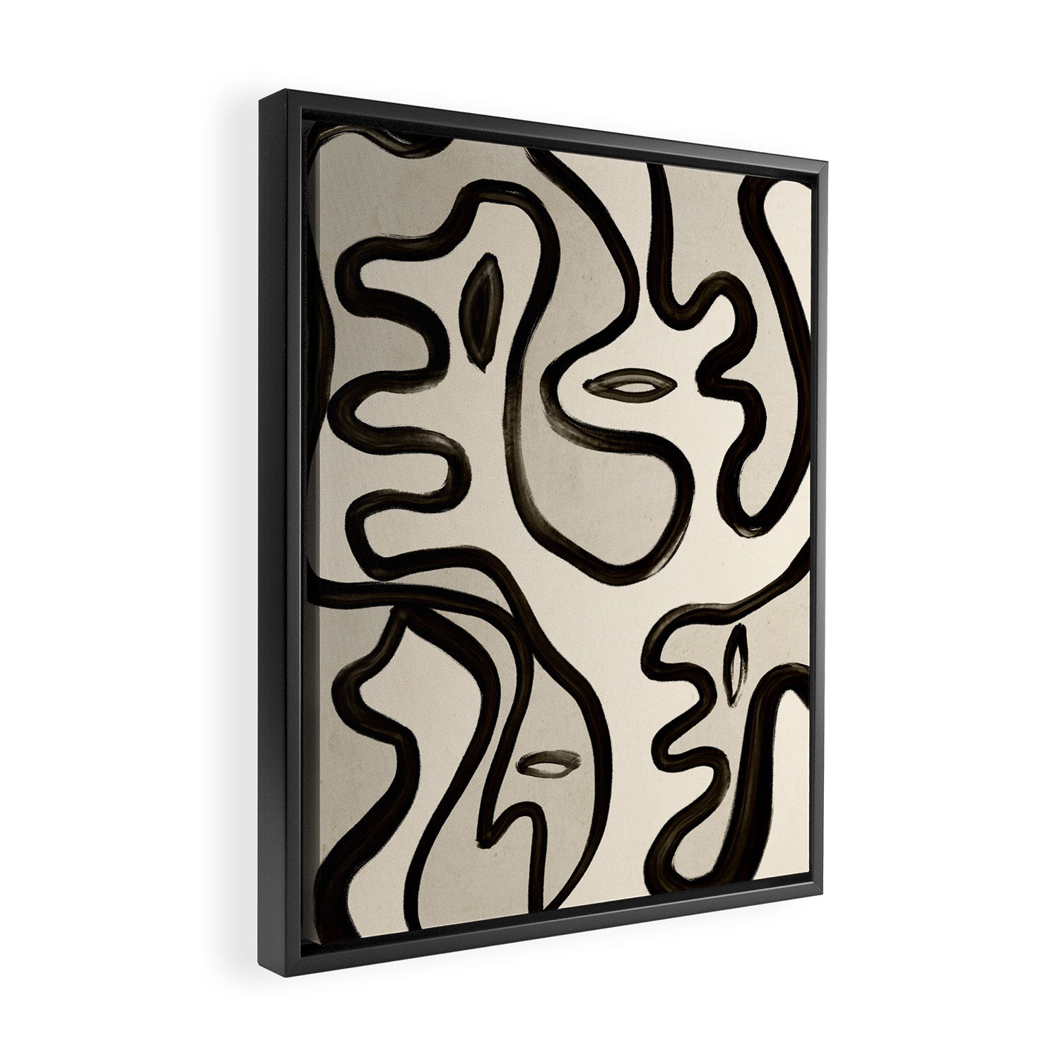 Abstract line art 249 Framed Canvas Print Gallery Image 2