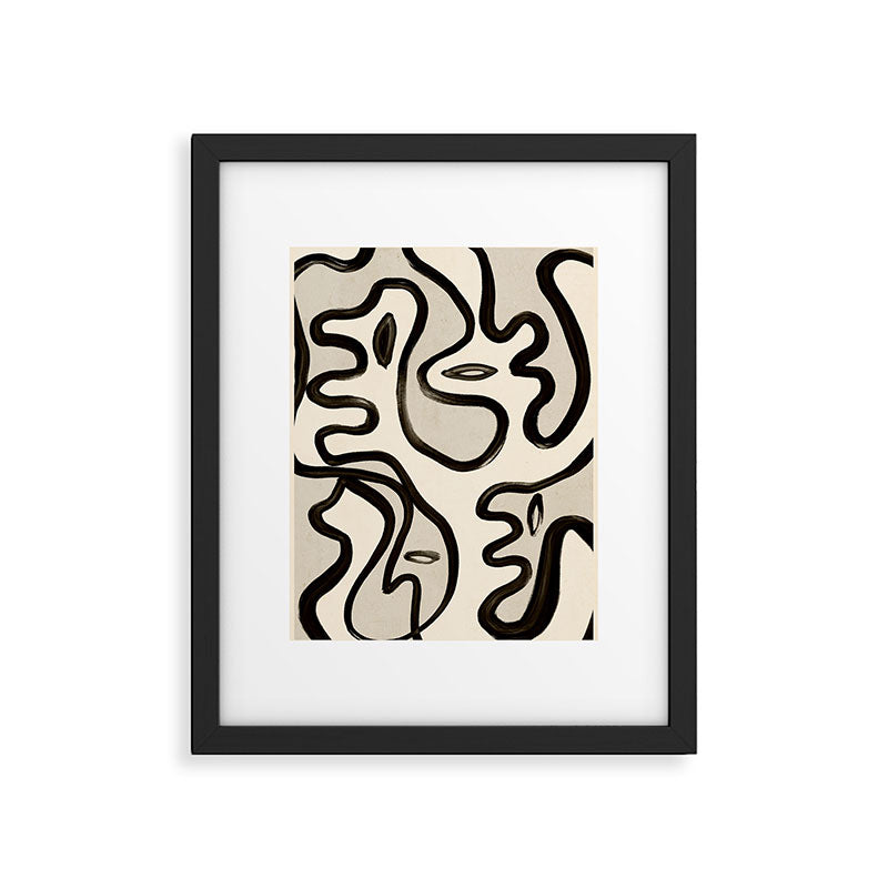 Abstract line art 249 Framed Art Print Gallery Image 5