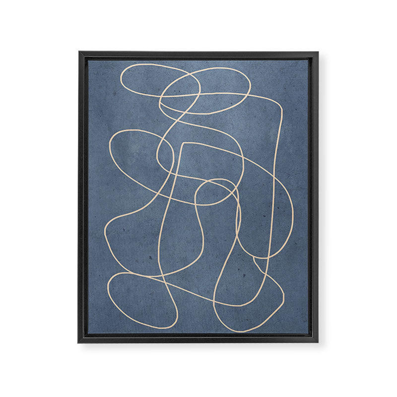 Abstract line art 256 Framed Canvas Print Gallery Image 6