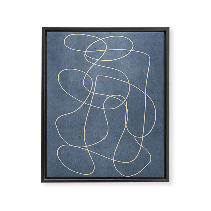 Abstract line art 256 Framed Canvas Print Gallery Image 1
