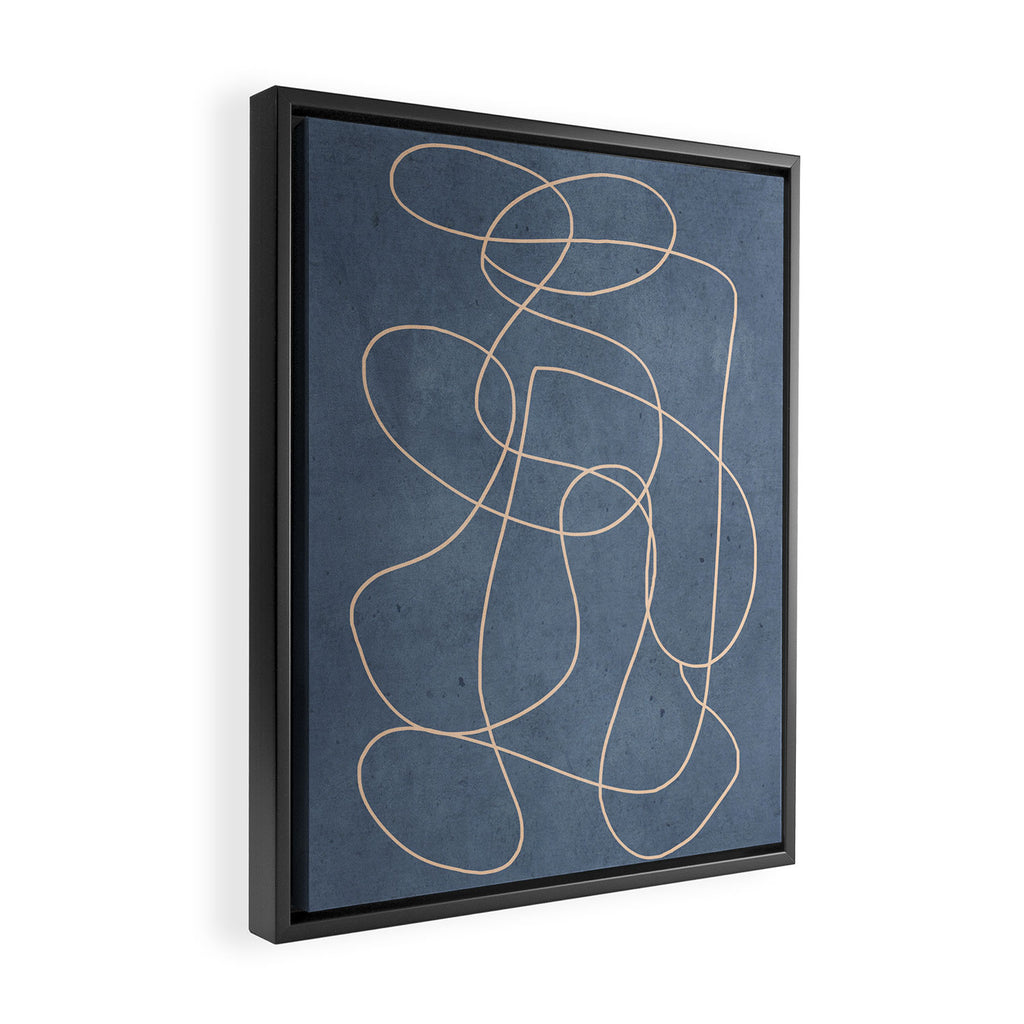 Abstract line art 256 Framed Canvas Print Gallery Image 2