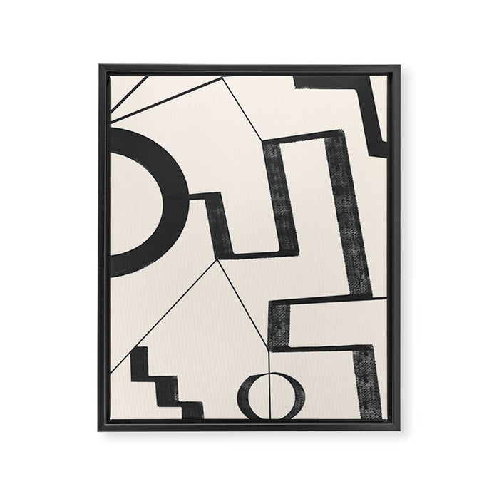 Abstract line art 29 Framed Canvas Print Gallery Image 1