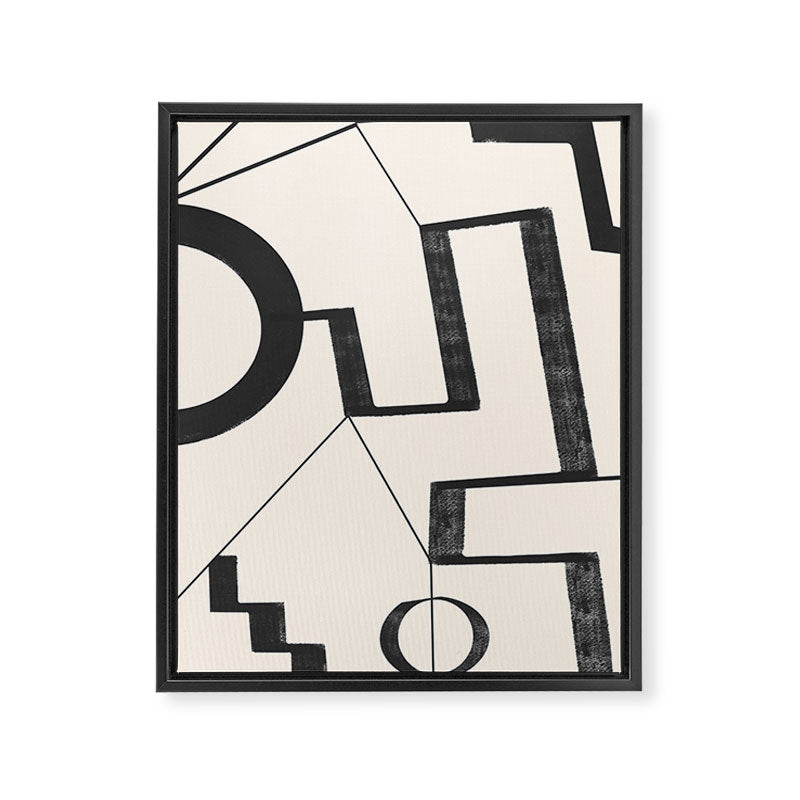 Abstract line art 29 Framed Canvas Print Gallery Image 6