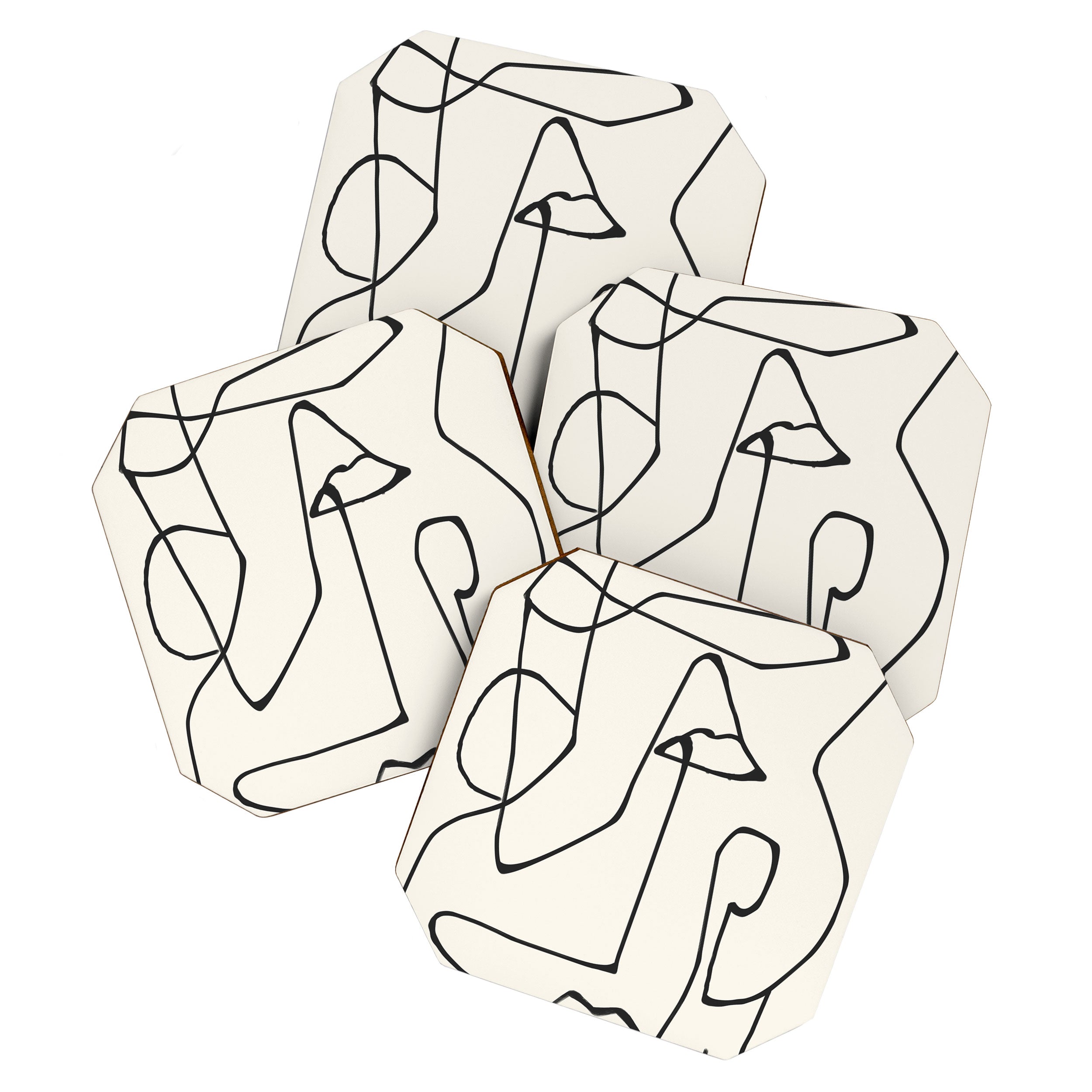 Abstract line art 36 Coaster Gallery Image 1