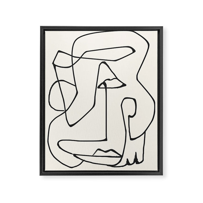 Abstract line art 36 Framed Canvas Print Gallery Image 1