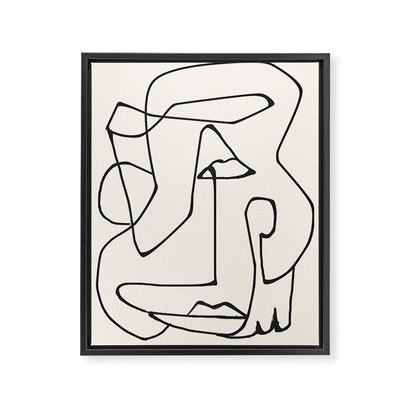 Abstract line art 36 Framed Canvas Print Gallery Image 6