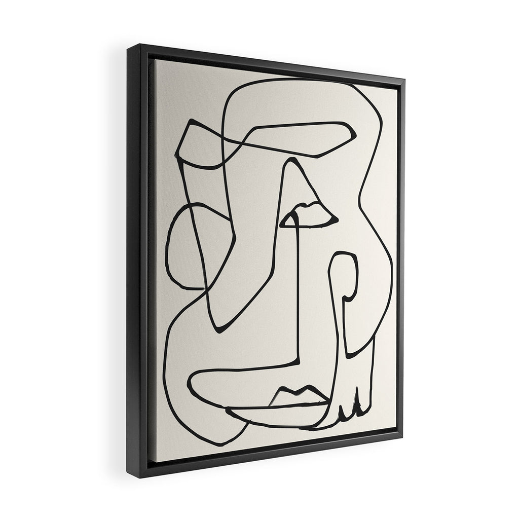 Abstract line art 36 Framed Canvas Print Gallery Image 2