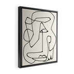Abstract line art 36 Framed Canvas Print Gallery Image 2