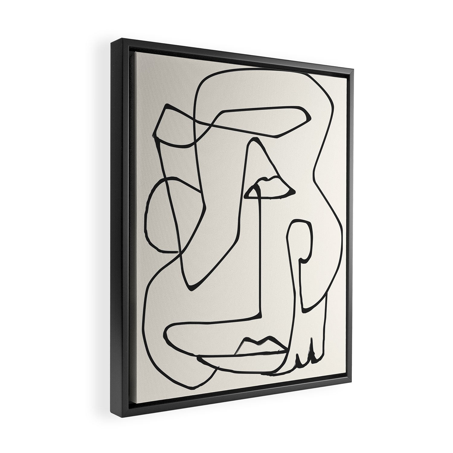 Abstract line art 36 Framed Canvas Print Gallery Image 2