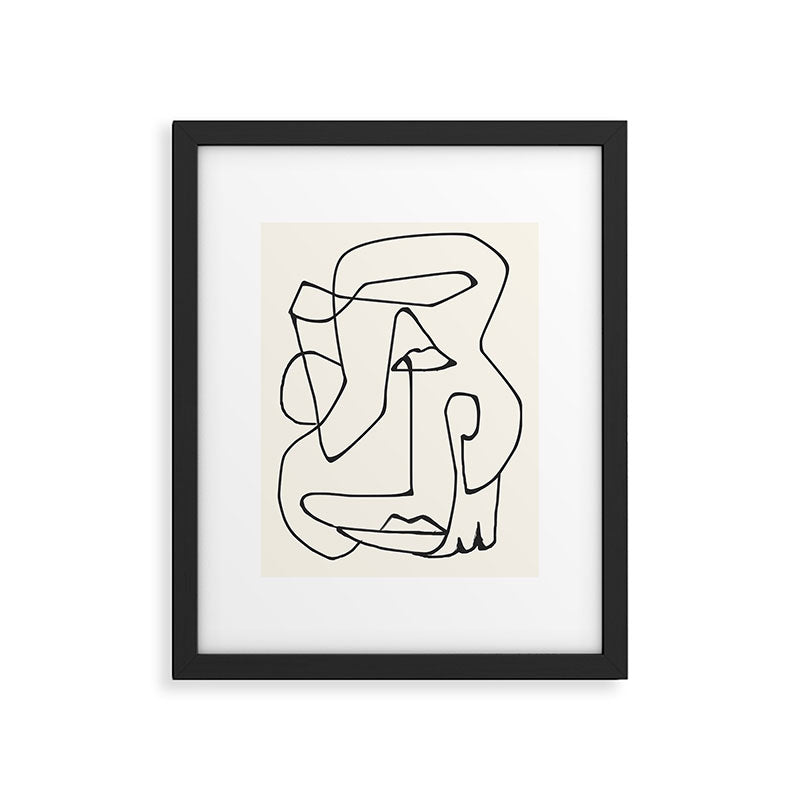Abstract line art 36 Framed Art Print Gallery Image 5