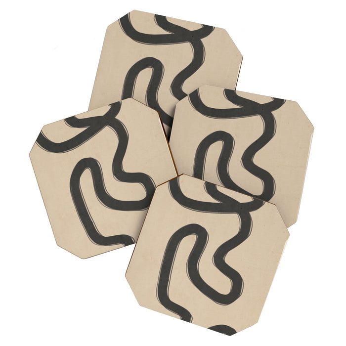 Abstract line art 43 Coaster Gallery Image 1
