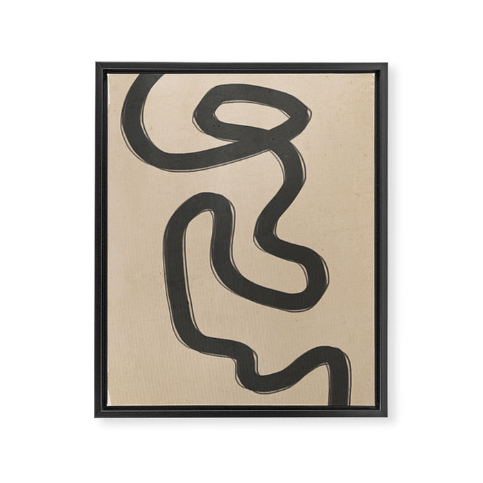 Abstract line art 43 Framed Canvas Print Gallery Image 1